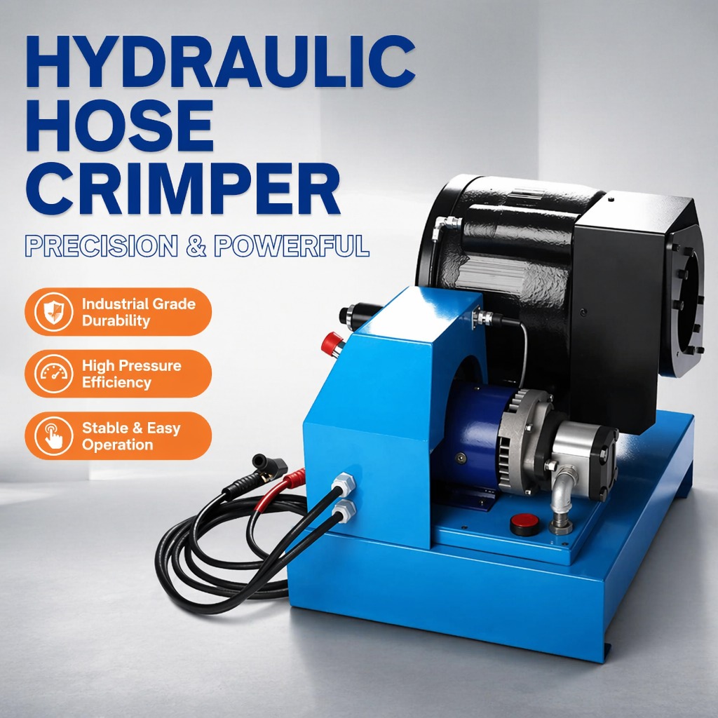 24V 12V Vehicle-Mounted Portable Hydraulic Hose Crimping Machine Mobile Automatic Hose Locking Crimper