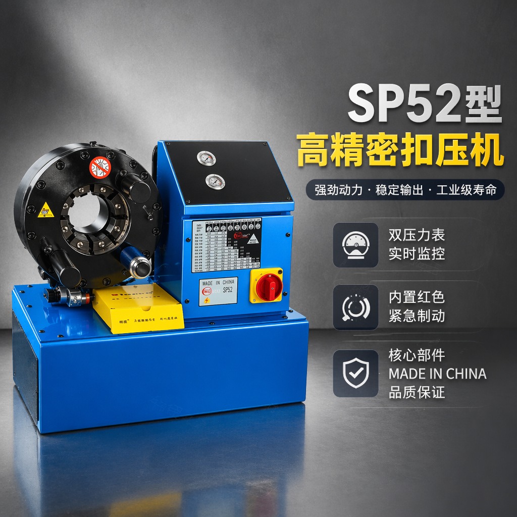 Fully Automatic Horizontal Hose Crimping Machine Hydraulic Hose Locking Machine Crimper Finn-Power Style Swaging Machine