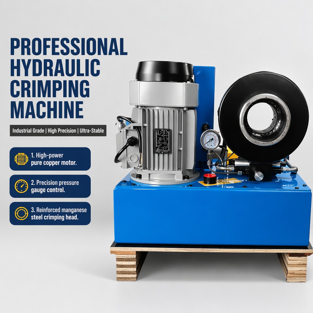 Hydraulic Hose Crimping Machine Swaging Machine SP32 Manual High Pressure Hose Crimping Tool 2 Inch Vehicle-mounted