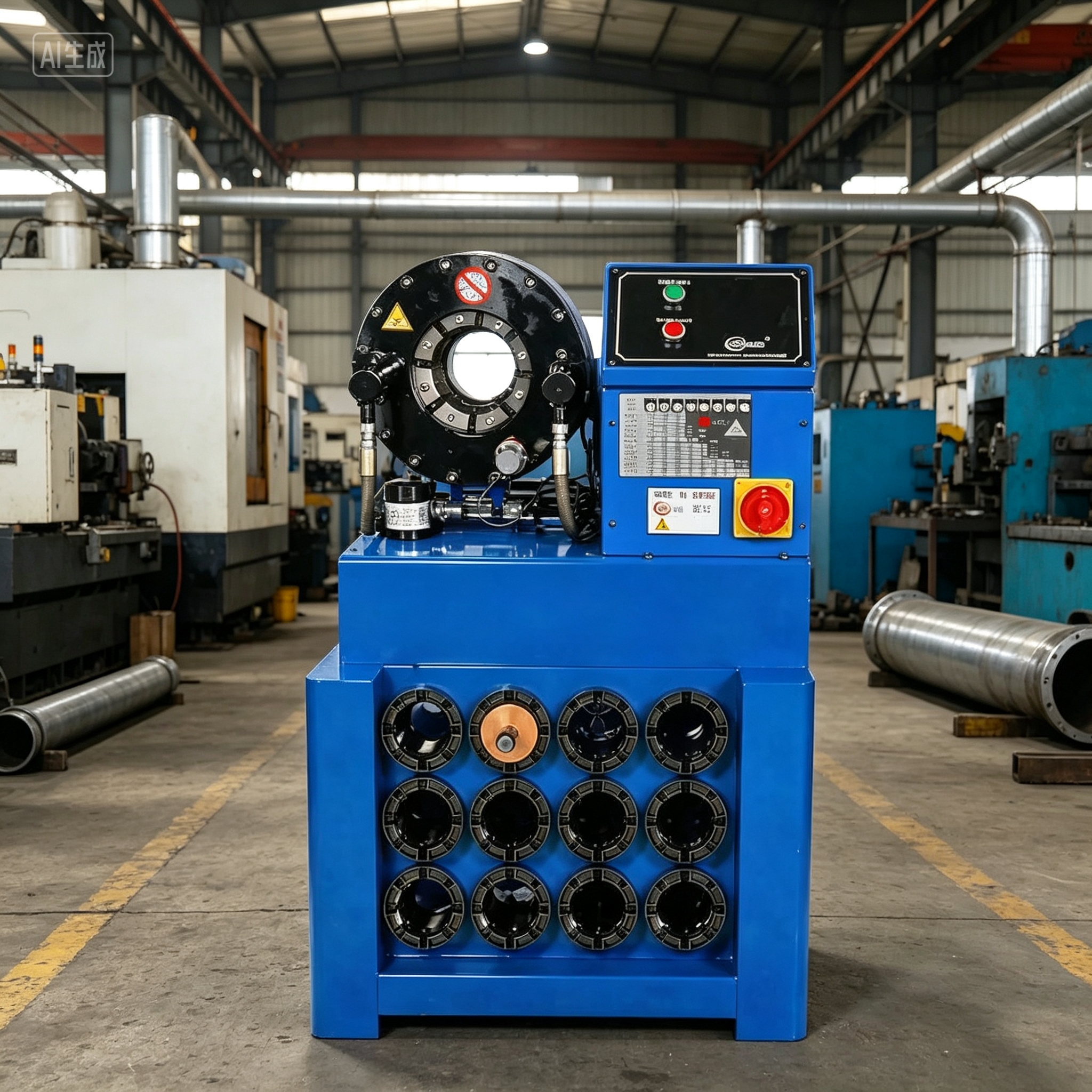 Hydraulic Hose Crimping Machine Swaging Machine SP32 Manual High Pressure Hose Crimping Tool 2 Inch Vehicle-mounted