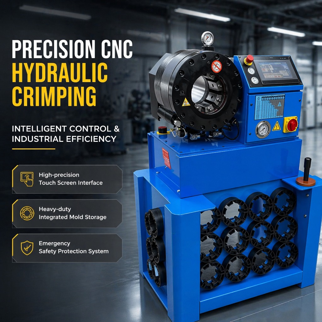 P32 Quick Die Change Hydraulic Hose Swaging Machine Automatic Hose Crimping Machine Portable Mini Hose Crimper