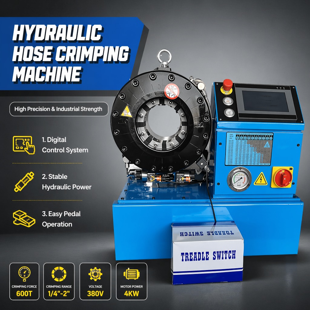 P32 Quick Die Change Hydraulic Hose Swaging Machine Automatic Hose Crimping Machine Portable Mini Hose Crimper